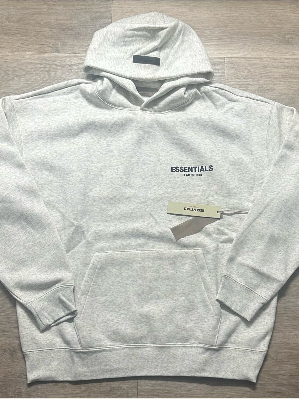 ESSENTIALS Men’s Light oatmeal Hoodie - Fear of God